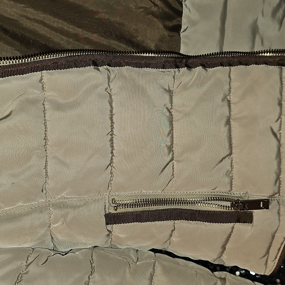 Zara Basic, Stylish Tan Puffer Jacket - image 3